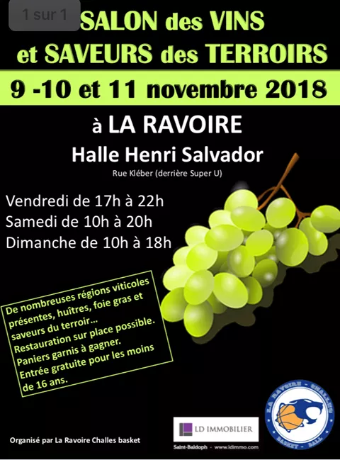 Salon des vins et saveurs des terroirs à La Ravoire