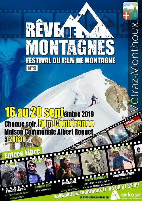 9ème Festival des films de montagne "REVE DE MONTAGNES"
