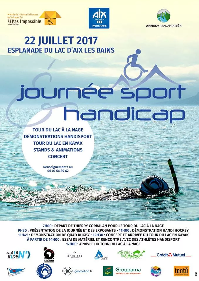 PARTENAIRE - Journée Sport & Handicap à l'Esplanade du lac d'Aix les Bains