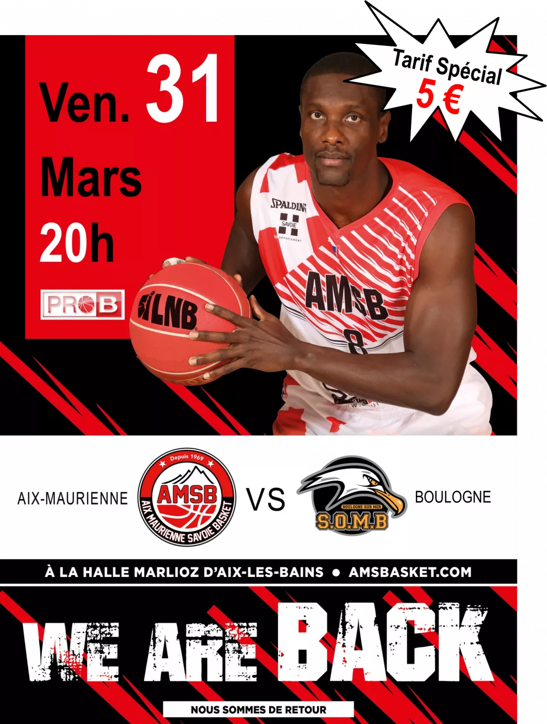 PARTENAIRE : Match de basket à Aix-les-Bains