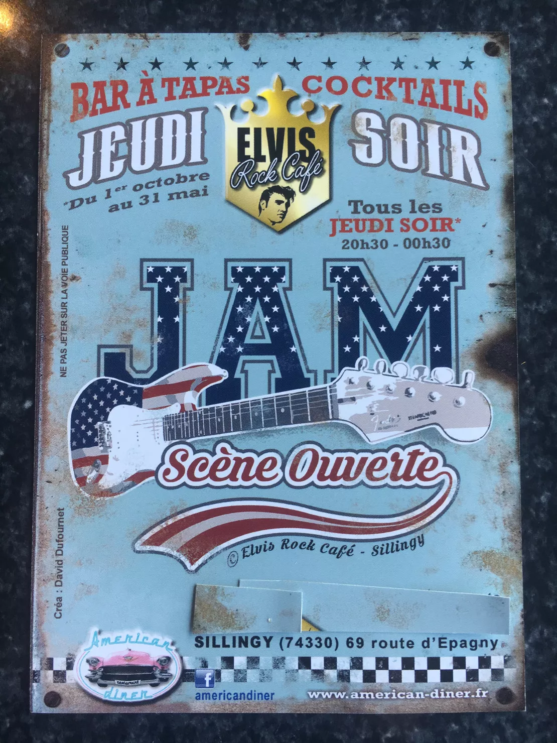 PARTENAIRE : Jam Session de l'Elvis Rock Café à Sillingy