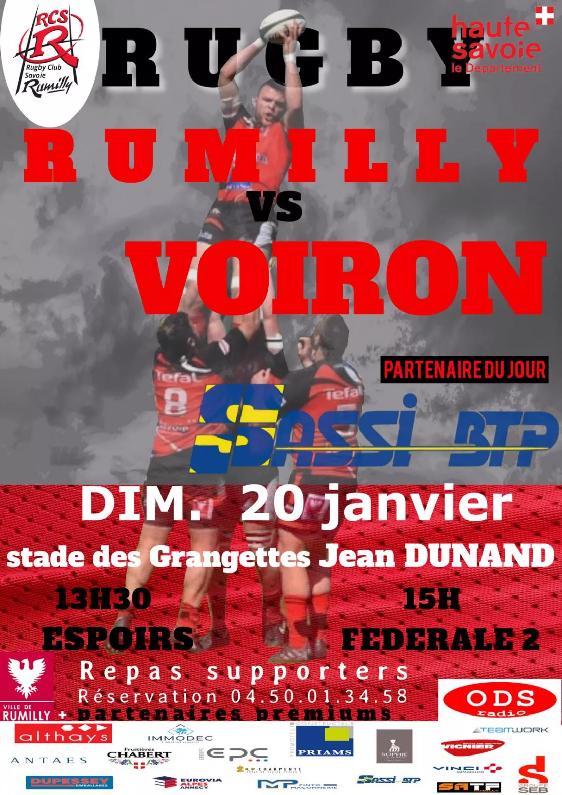 PARTENAIRE - Match du Rugby club de Rumilly