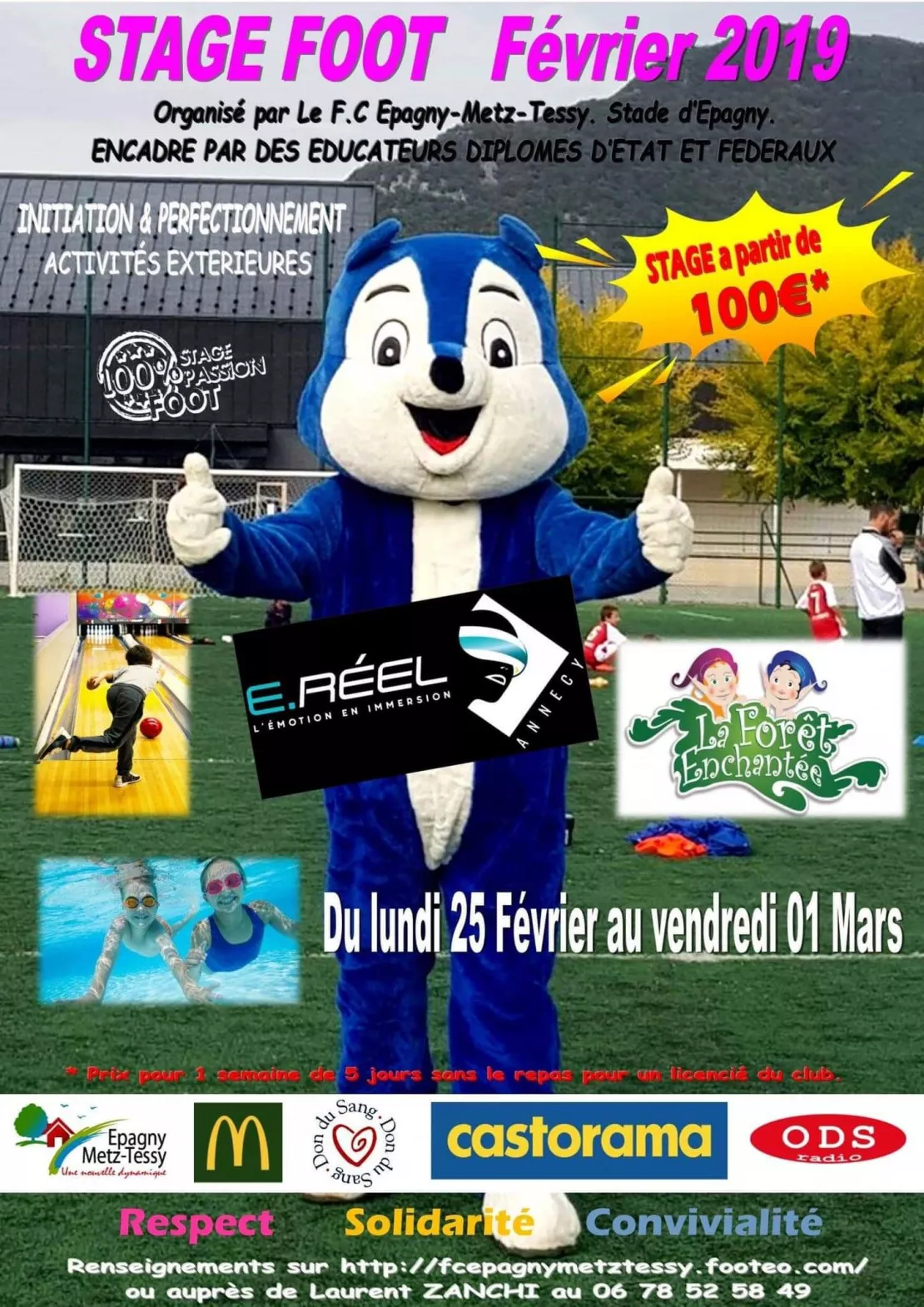 PARTENAIRE - Stage de foot du FC Epagny Metz-Tessy