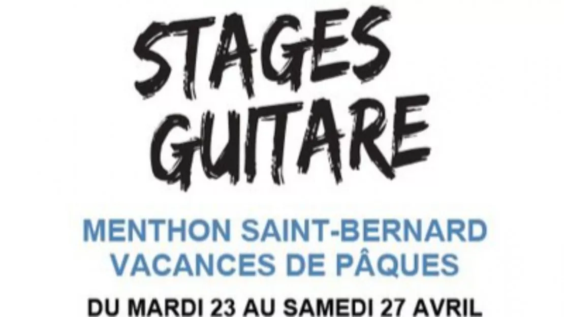 Stages de guitare à Menthon Saint-Bernard