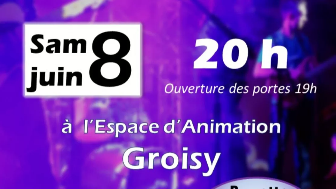 PARTENAIRE- Concert Pop Rock à Groisy