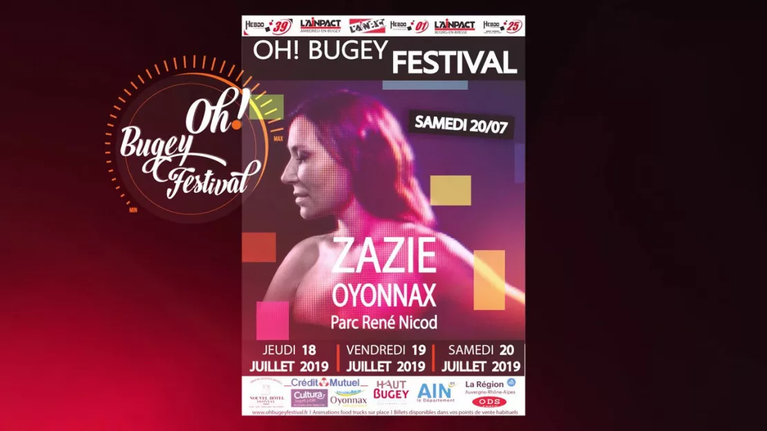 PARTENAIRE : Oh Bugey Festival à Oyonnax  Les 19 et 20 Juillet