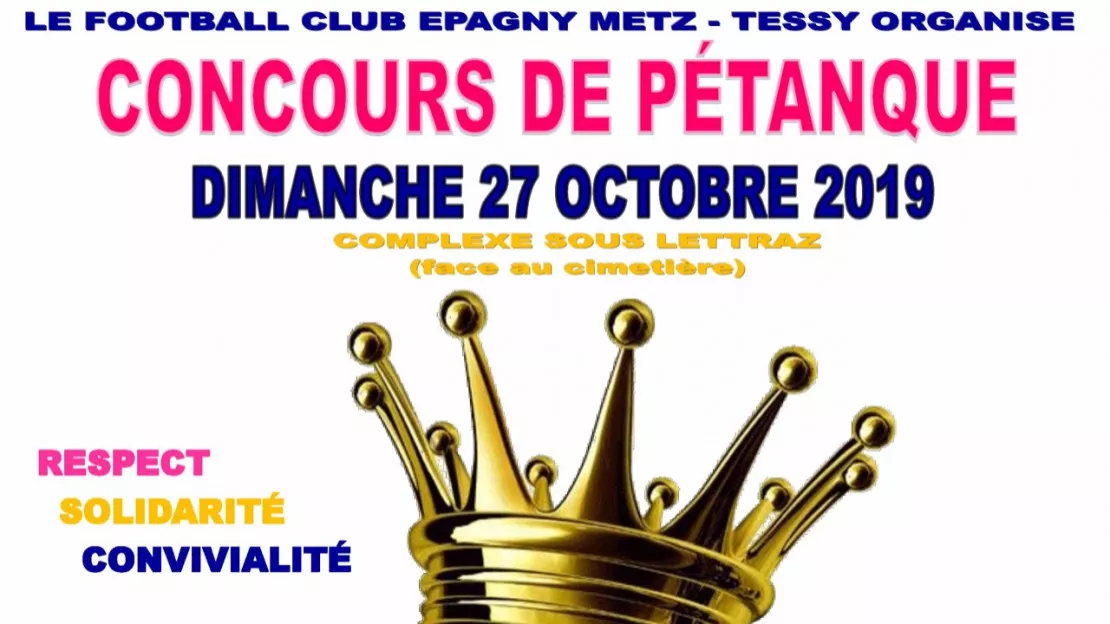 PARTENAIRE - Concours de pétanque à Epagny Metz-Tessy !