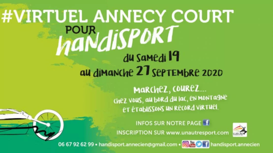 PARTENAIRE - Virtuel Annecy court pour Handisport