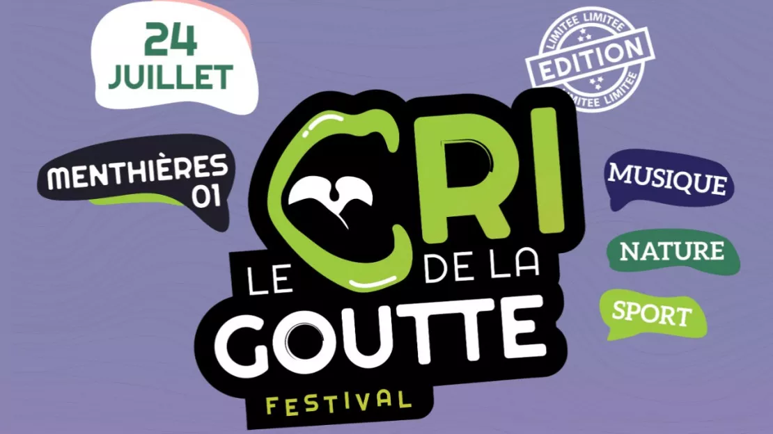 PARTENAIRE - Festival "Le cri de la goutte' à Menthières (Ain)