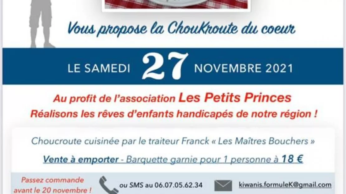 Formule Gourmande et Solidaire : La ChouKroute du Coeur - "Kiwanis Annemasse Genevois Saleve"