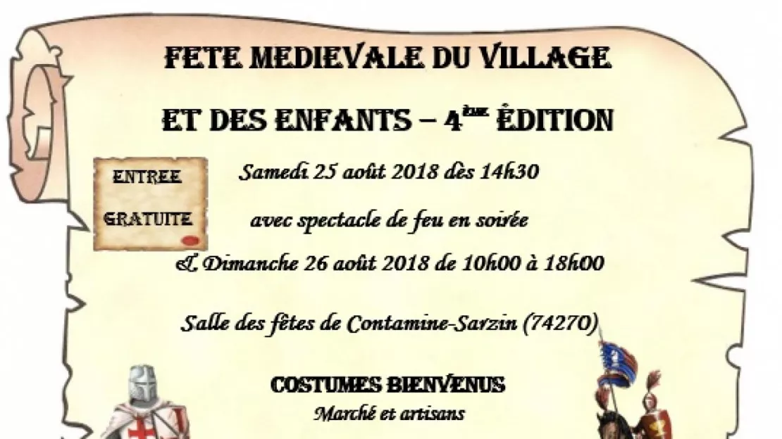 Contamine-Sarzin - fête médiévale du Village et des Enfants