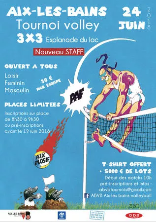 PARTENAIRE - Tournoi de Volley-Ball à Aix-les-Bains