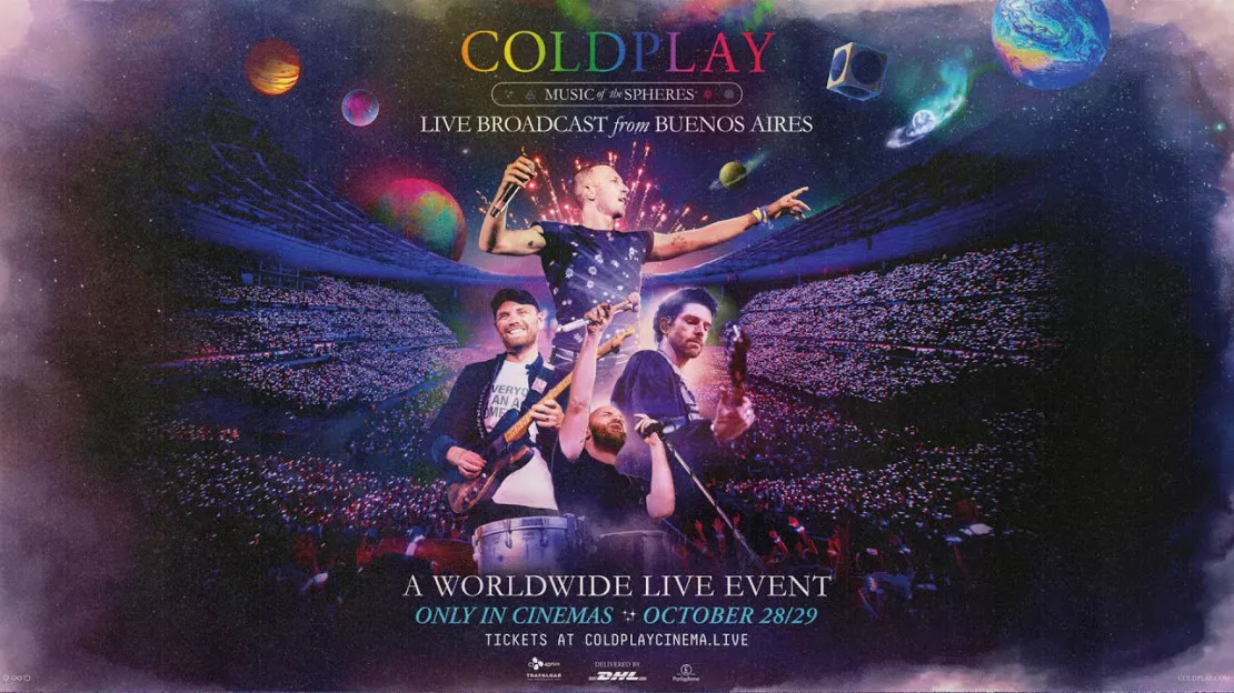 Coldplay revient dans les cinémas du monde entier en avril 2023 !