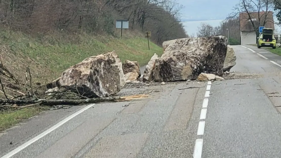 La route a rouvert après l’éboulement à Chindrieux en Savoie