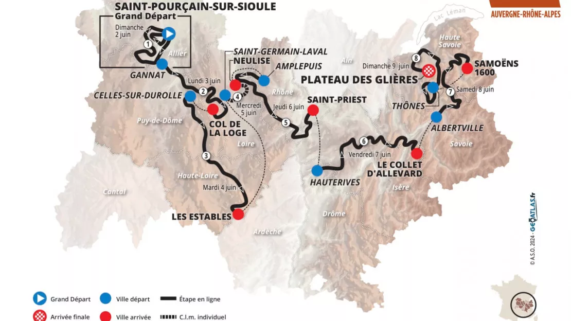 Le Critérium du Dauphiné s’achèvera en Pays de Savoie cette année