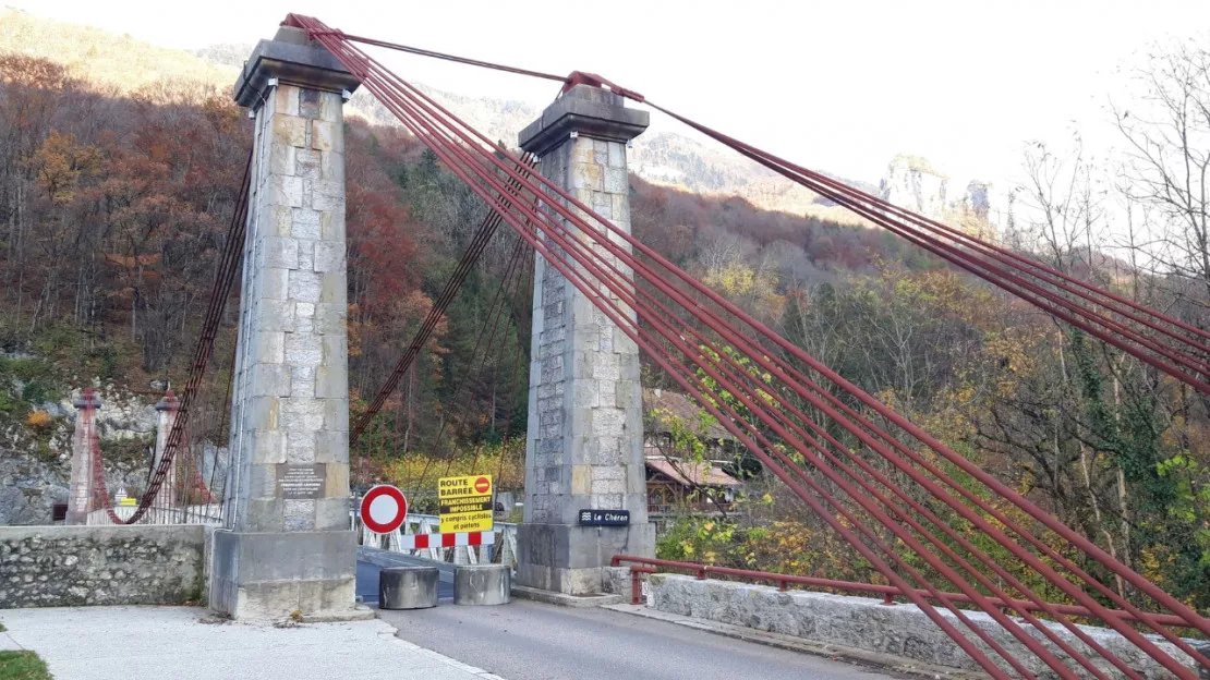 Le pont de l’Abîme est fermé depuis vendredi en Haute-Savoie