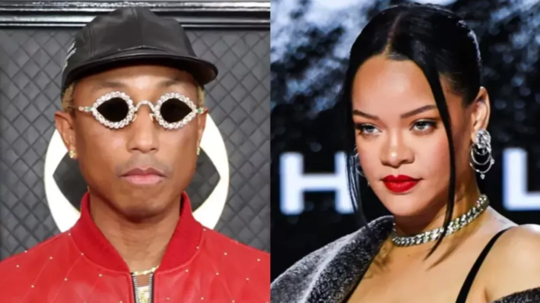 Pharrell Williams exhibe le joli ventre rond de Rihanna pour sa collection Louis Vuitton