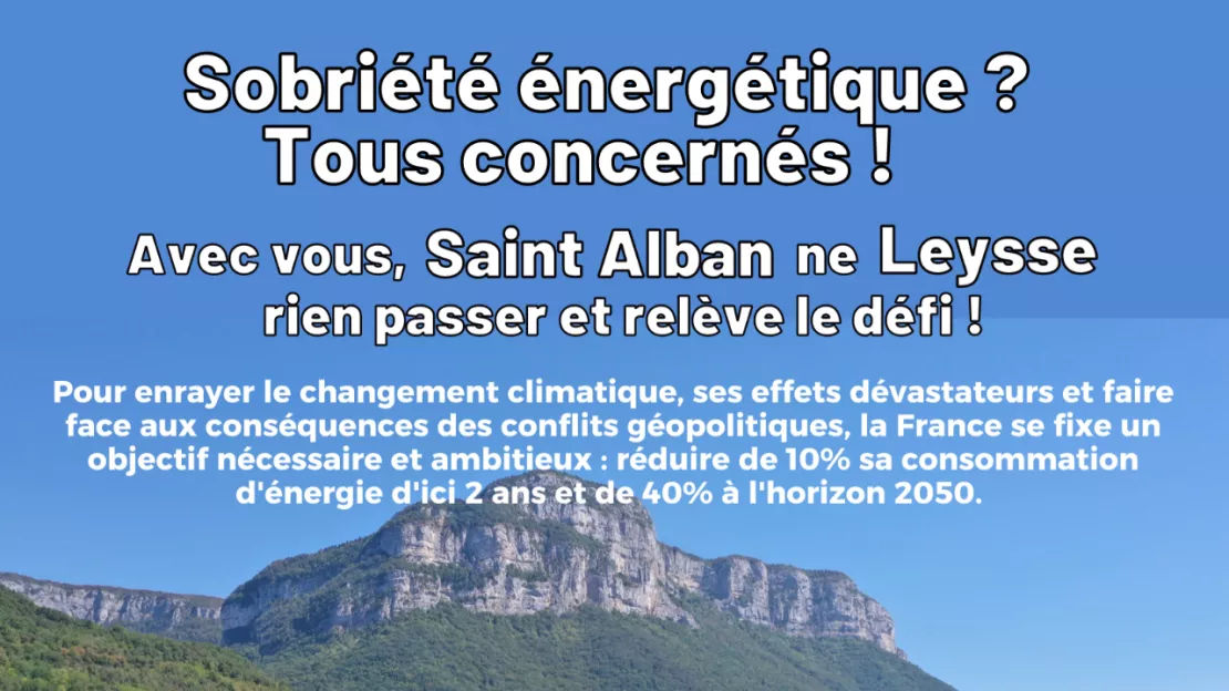 Saint Alban Leysse relève le défi de la transition énergétique.