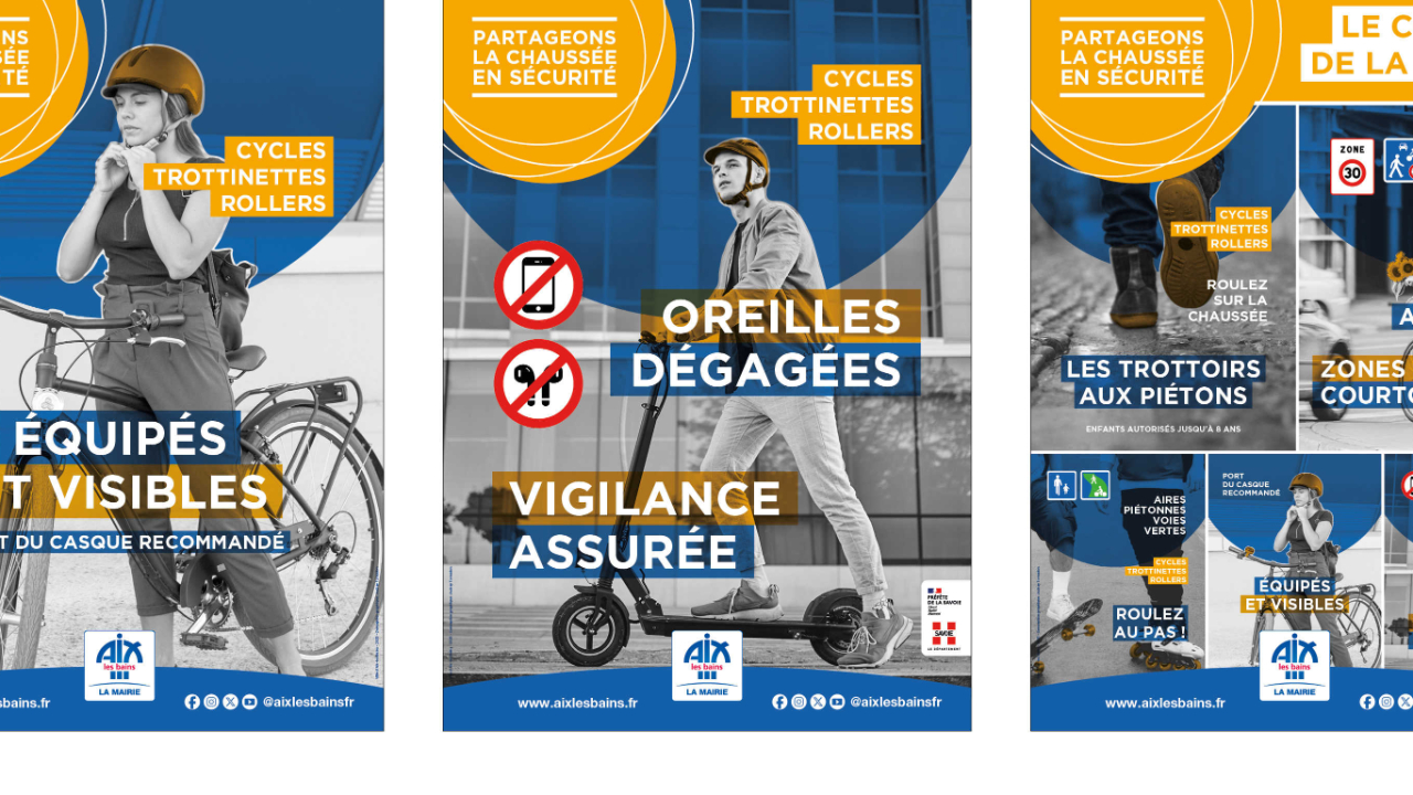 Aix-les-Bains lance une campagne de sécurité routière pour apaiser la circulation
