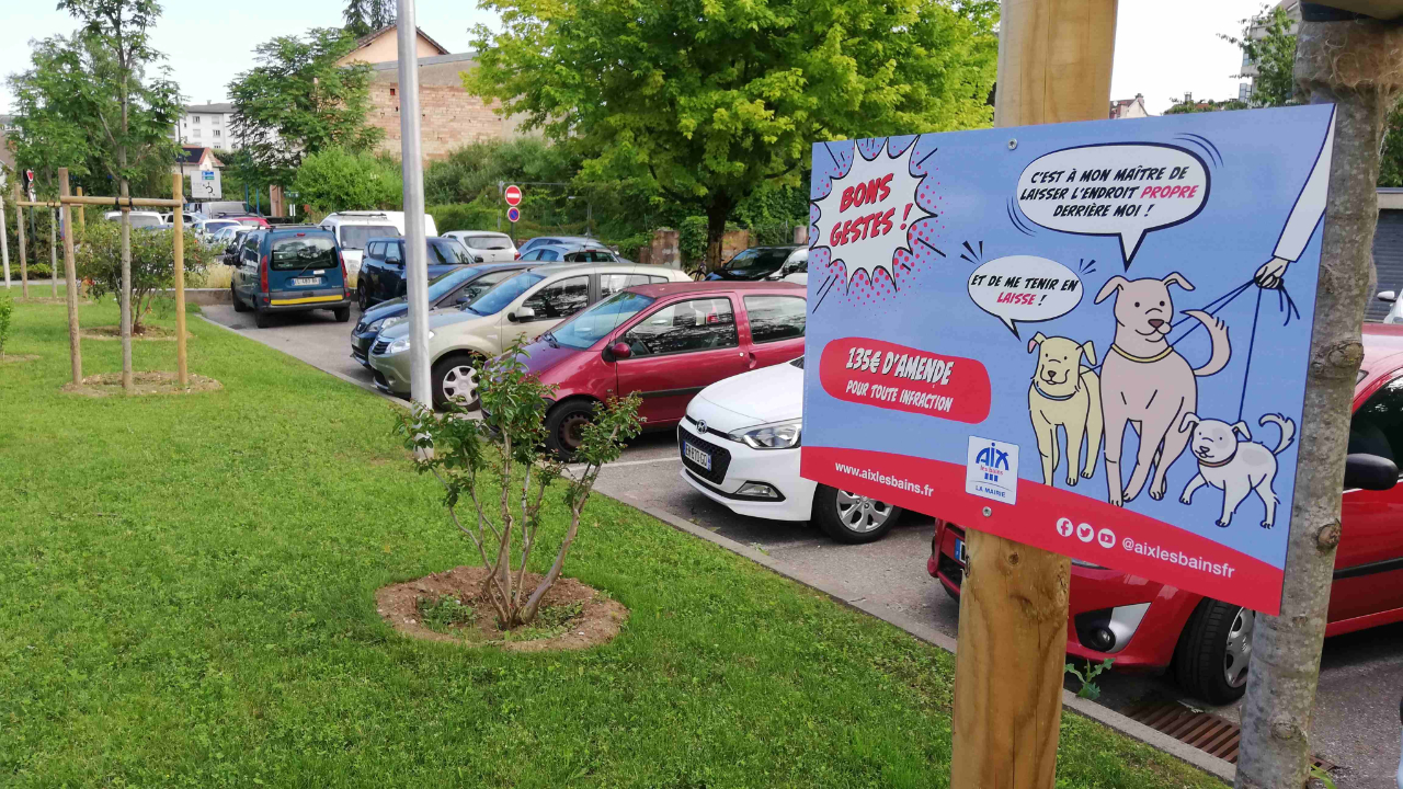 Une compagne sur la propreté urbaine à Aix-les-Bains