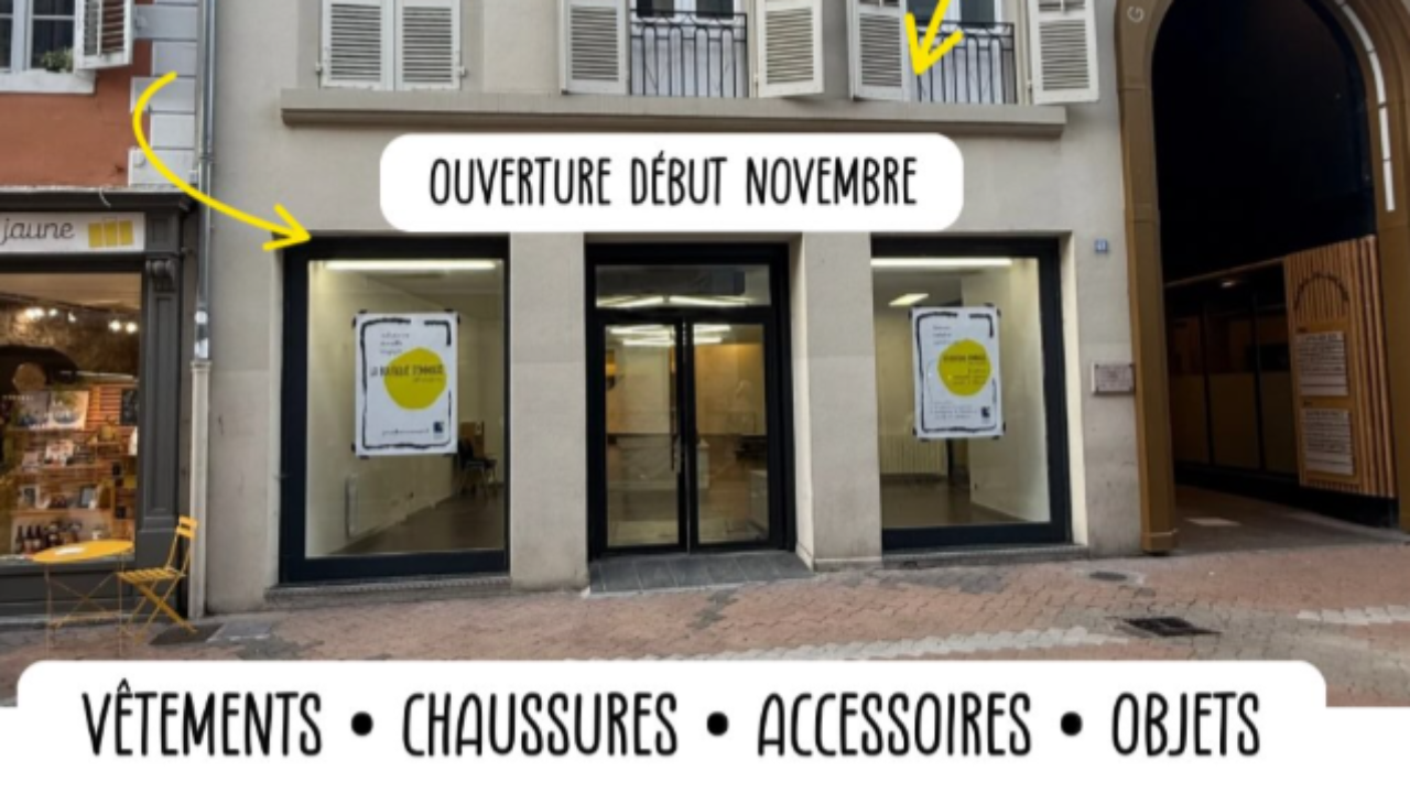 Chambéry : la nouvelle boutique Emmaüs Vêtements ouvre le 7 novembre rue d'Italie Chambéry : la nouvelle boutique Emmaüs Vêtements ouvre le 7 novembre rue d'Italie