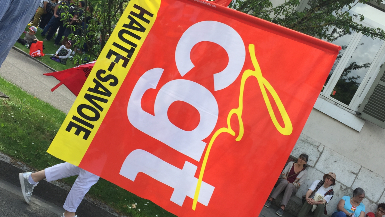 Des retraités mobilisés dans le centre d’Annecy