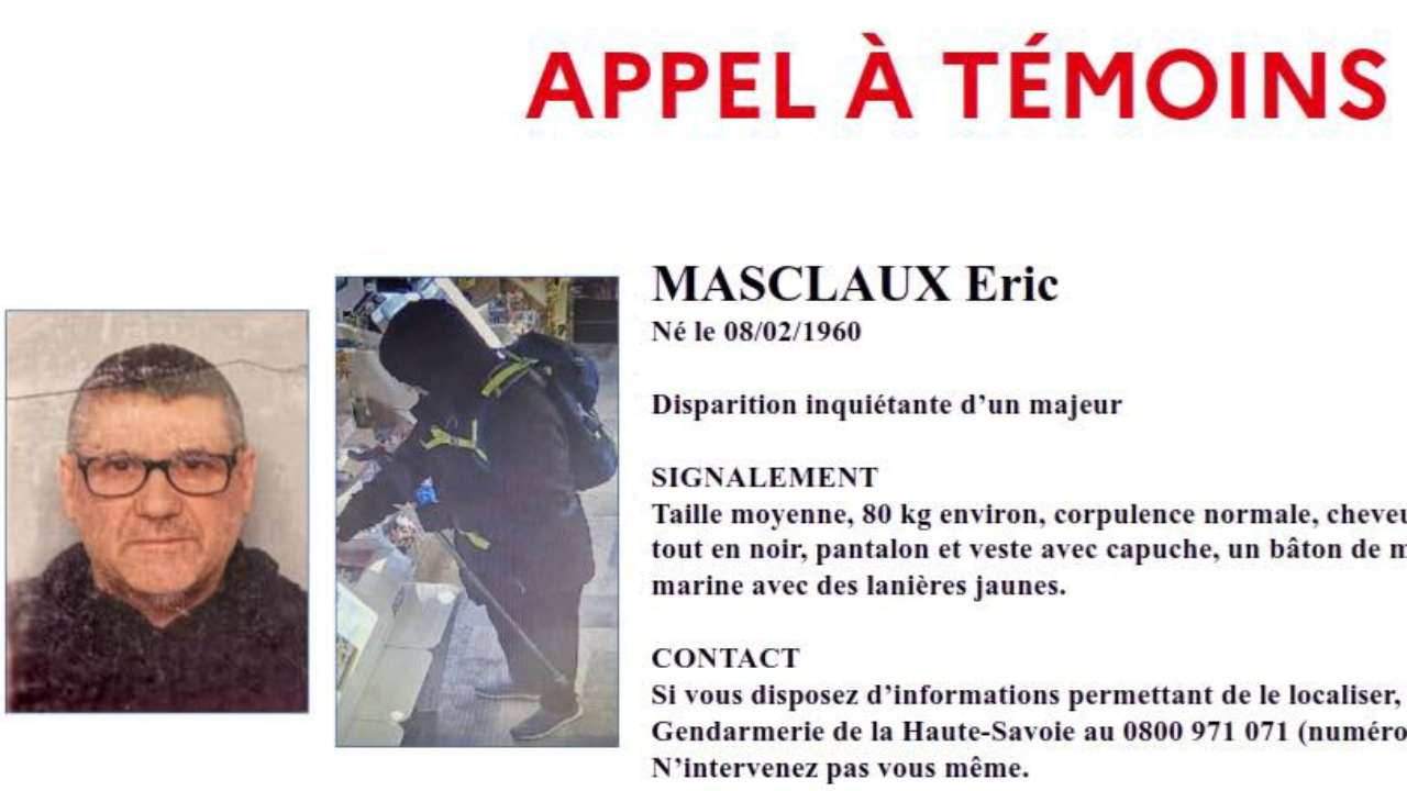 Disparition d&rsquo;un sexag&eacute;naire &agrave; La Roche-sur-Foron : les recherches se poursuivent en Haute-Savoie