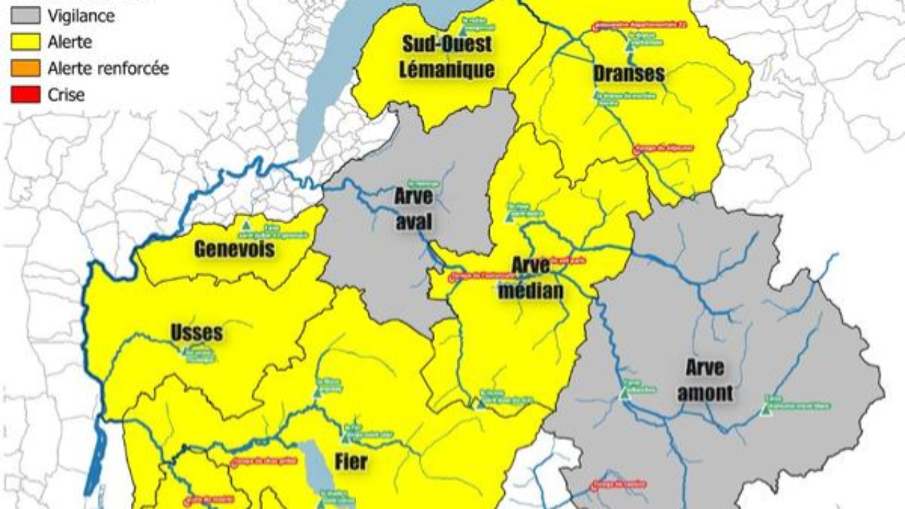 Haute-Savoie : l'alerte sécheresse renforcée Haute-Savoie : l'alerte sécheresse renforcée