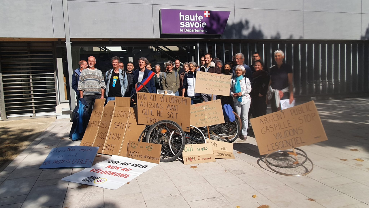 Le groupe d’opposants à la construction d’un vélodrome reste mobilisé