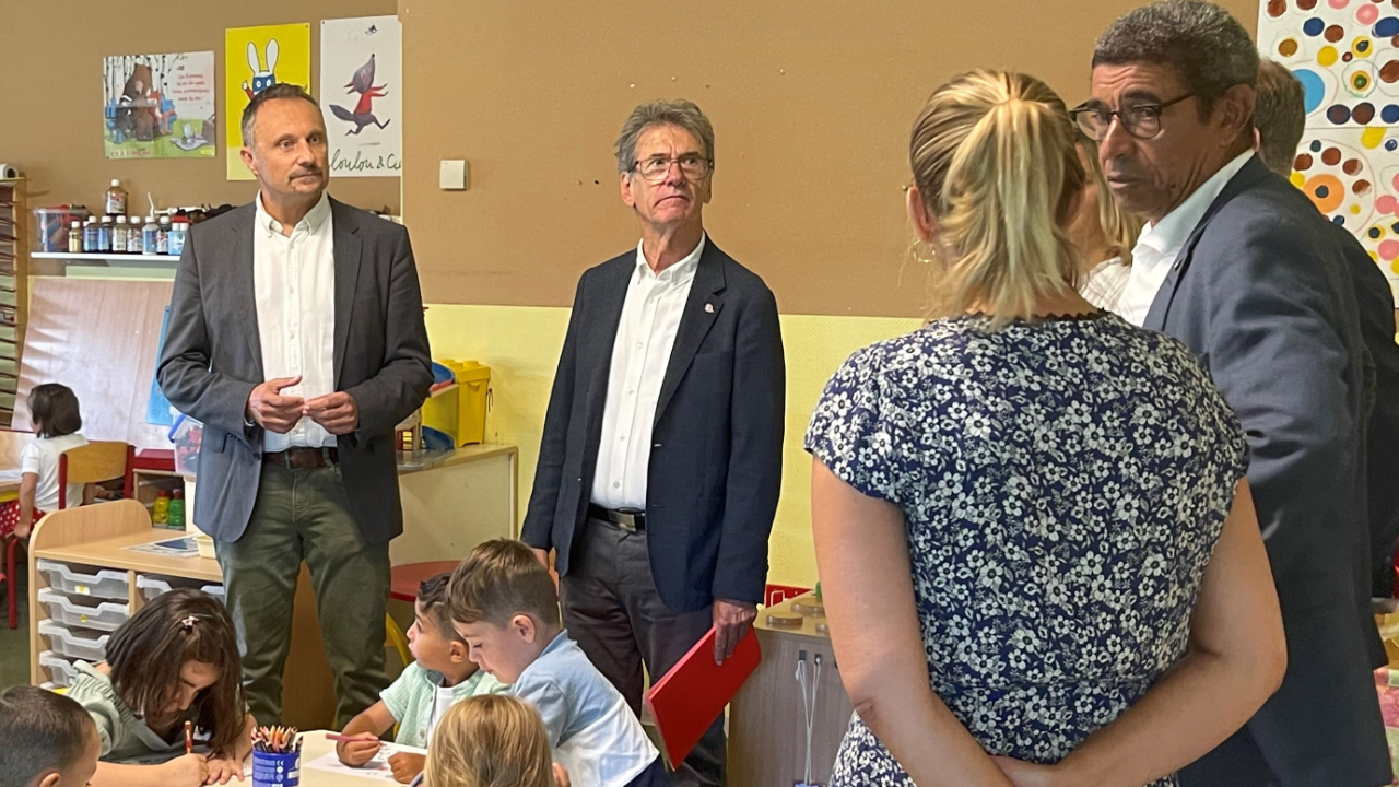 Rentrée scolaire à Annecy hier Rentrée scolaire à Annecy hier