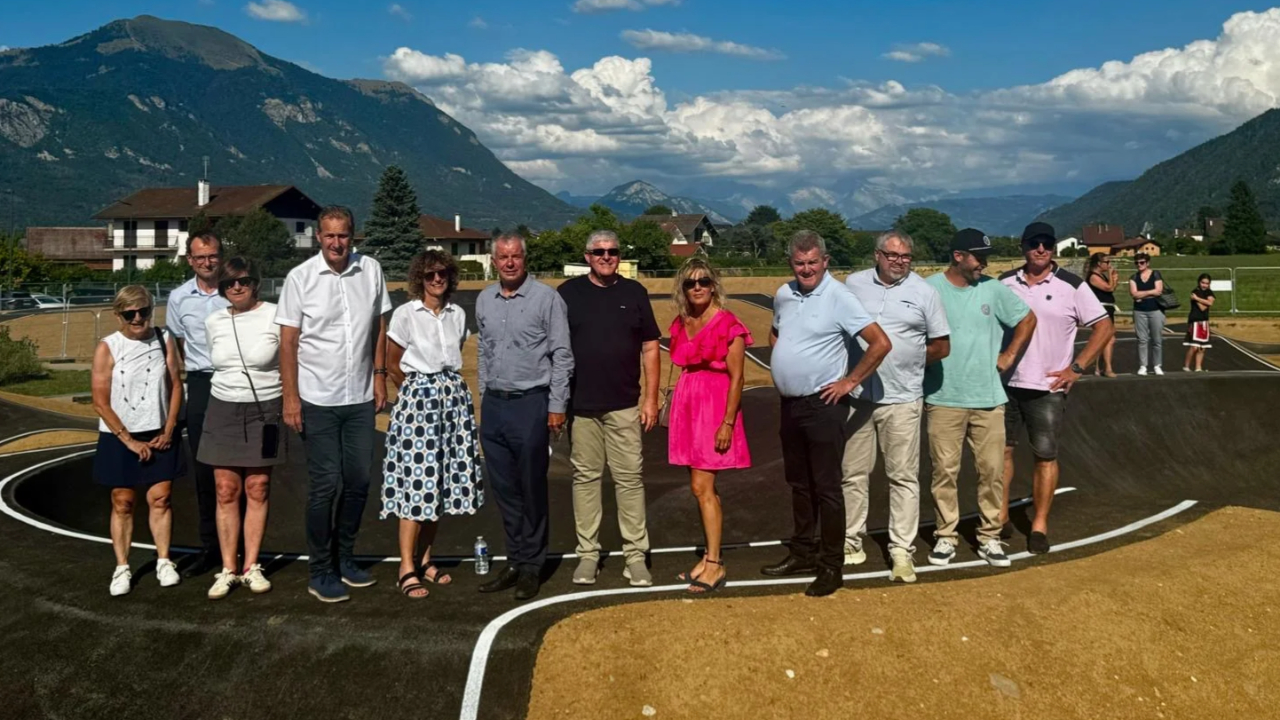 Saint-Pierre-en-Faucigny : Livraison de la piste de BMX pour les championnats du monde