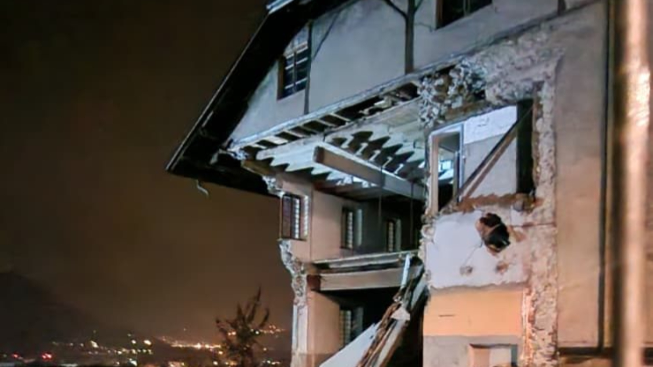 Sallanches : un angle du Château de la Frasse finit par terre