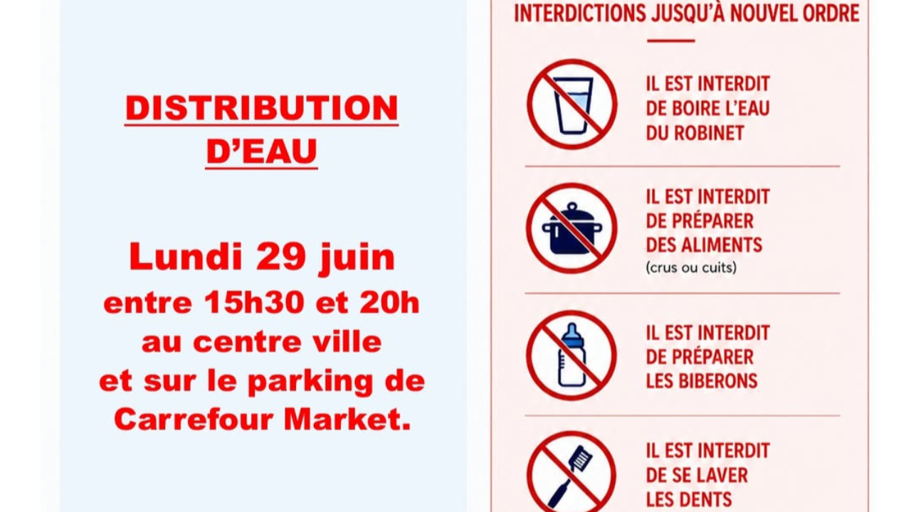 Scionzier : nouvelle distribution d'eau ce lundi