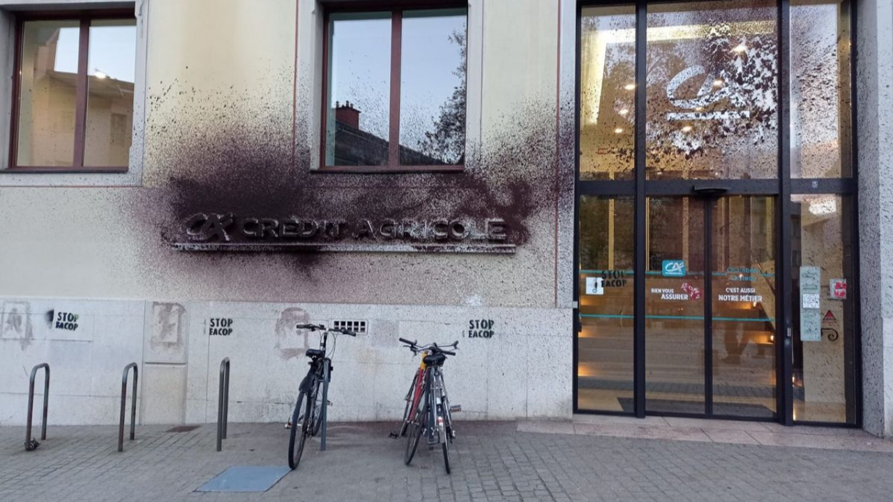 Une action d’Extinction Rébellion à Chambéry ce week-end