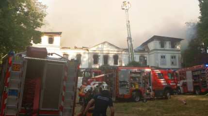 Ain : Incendie du ch&acirc;teau de Divonne-les-Bains