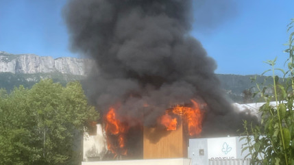 Annecy-le-vieux: incendie dans une entreprise ce mercredi après-midi