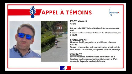 Disparition de Vincent Prat : Des images de surveillance l'ont identifié à La Féclaz
