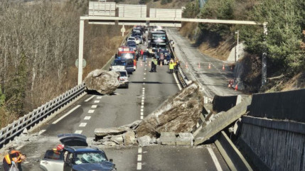 Eboulement RN 90: réouverture de la route dès vendredi Eboulement RN 90: réouverture de la route dès vendredi
