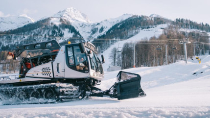 Les dameurs reprennent le travail à la Plagne