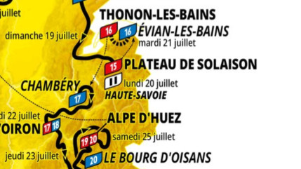 Les Deux Savoie accueilleront trois étapes lors du Tour de France 2026