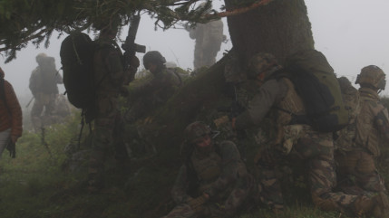 Plateau des Glières : un exercice militaire grandeur nature des chasseurs alpins