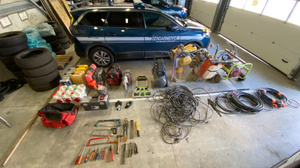 Pr&egrave;s d&rsquo;Annecy : des voleurs de chantier arr&ecirc;t&eacute;s en pleine nuit, 20 000 euros de mat&eacute;riel r&eacute;cup&eacute;r&eacute;s