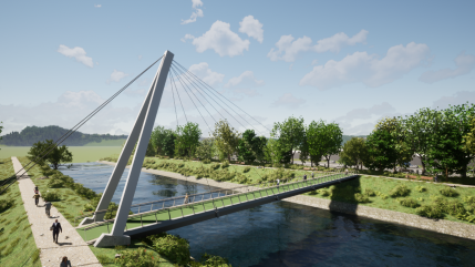 Sallanches: la passerelle des Ilettes inaugurée!