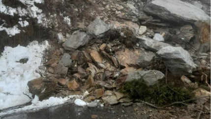 Savoie: un éboulement entre Champagny et Pralognan la Vanoise Savoie: un éboulement entre Champagny et Pralognan la Vanoise