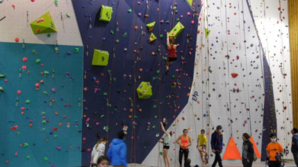 Un complexe d’escalade au Fayet à St Gervais.