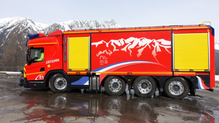 Un nouveau v&eacute;hicule pour la s&eacute;curit&eacute; du Tunnel du Mont-Blanc