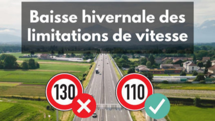 Vallée de l'Arve : ce qu'il faut savoir de la nouvelle limitation de vitesse cet hiver