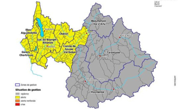 Savoie : des restrictions d'eau mises en place Savoie : des restrictions d'eau mises en place