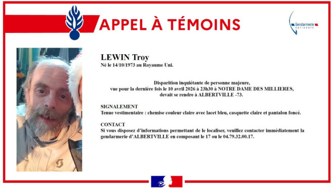 Un homme introuvable depuis vendredi en Savoie, les recherches s’intensifient Un homme introuvable depuis vendredi en Savoie, les recherches s’intensifient